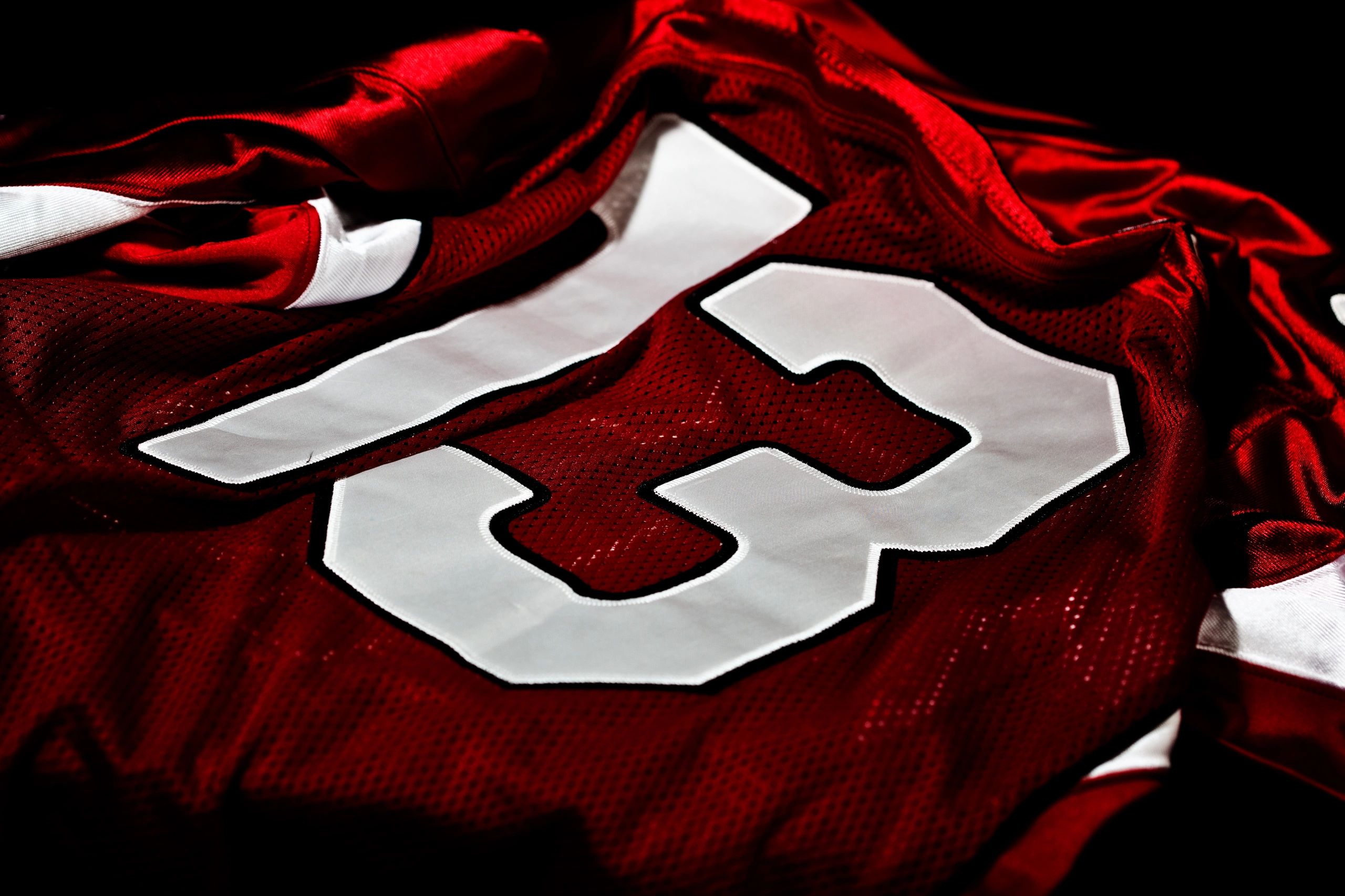 Red and white jersey for personalization inspiration