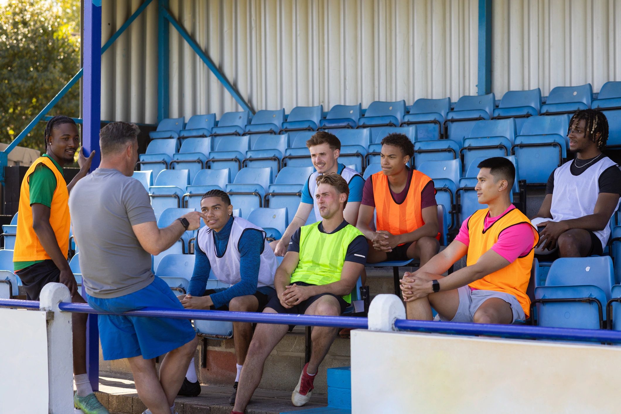 Football team wearing sportswear