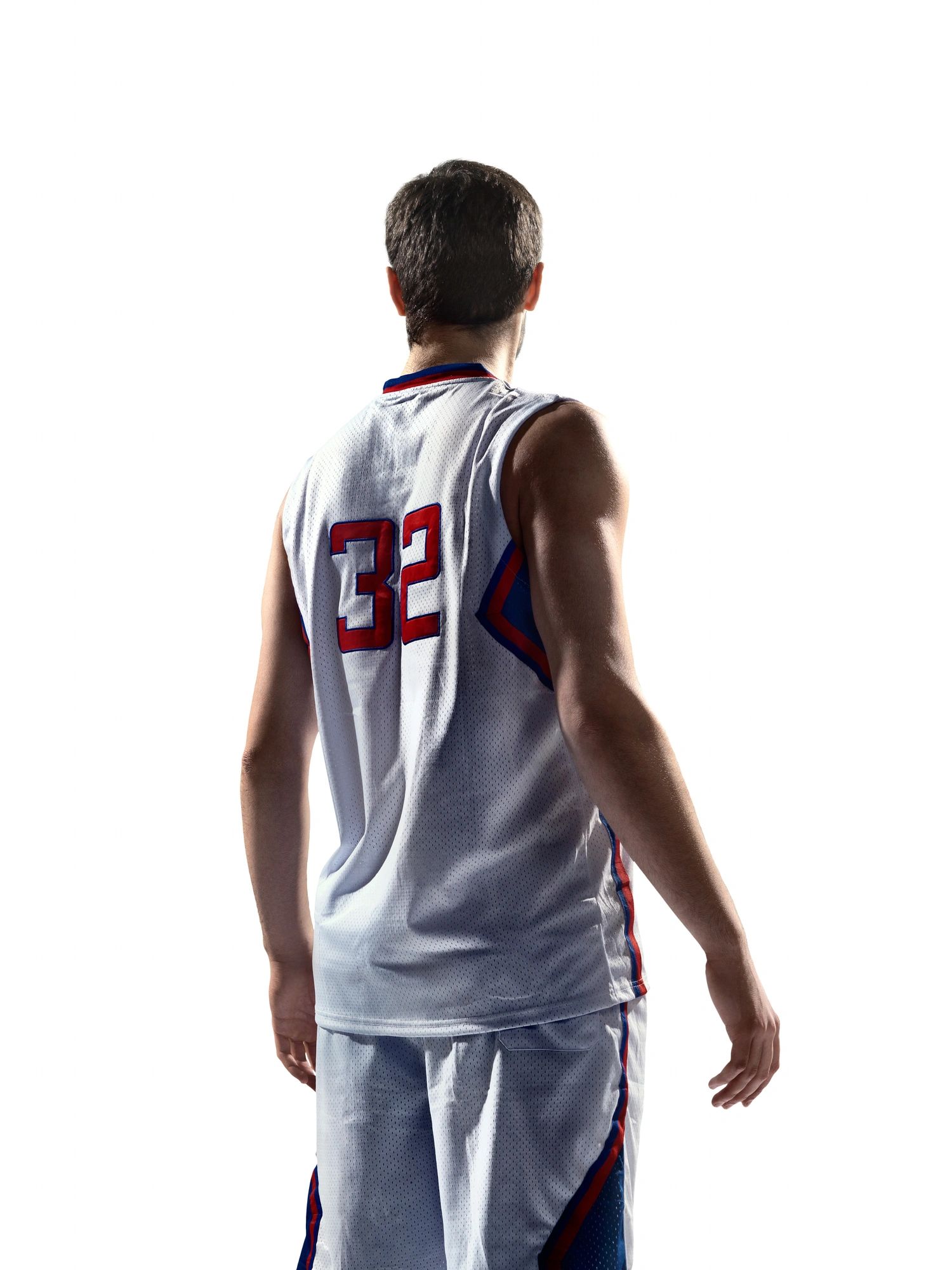 Basketball player in a jersey
